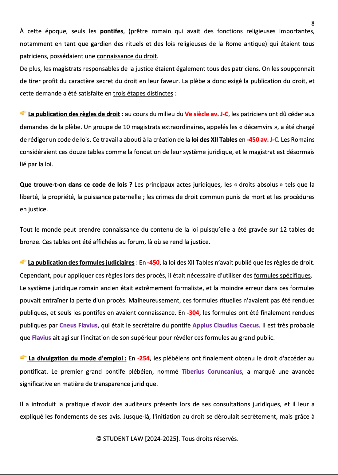 Introduction Historique au Droit - Cours synthétisé