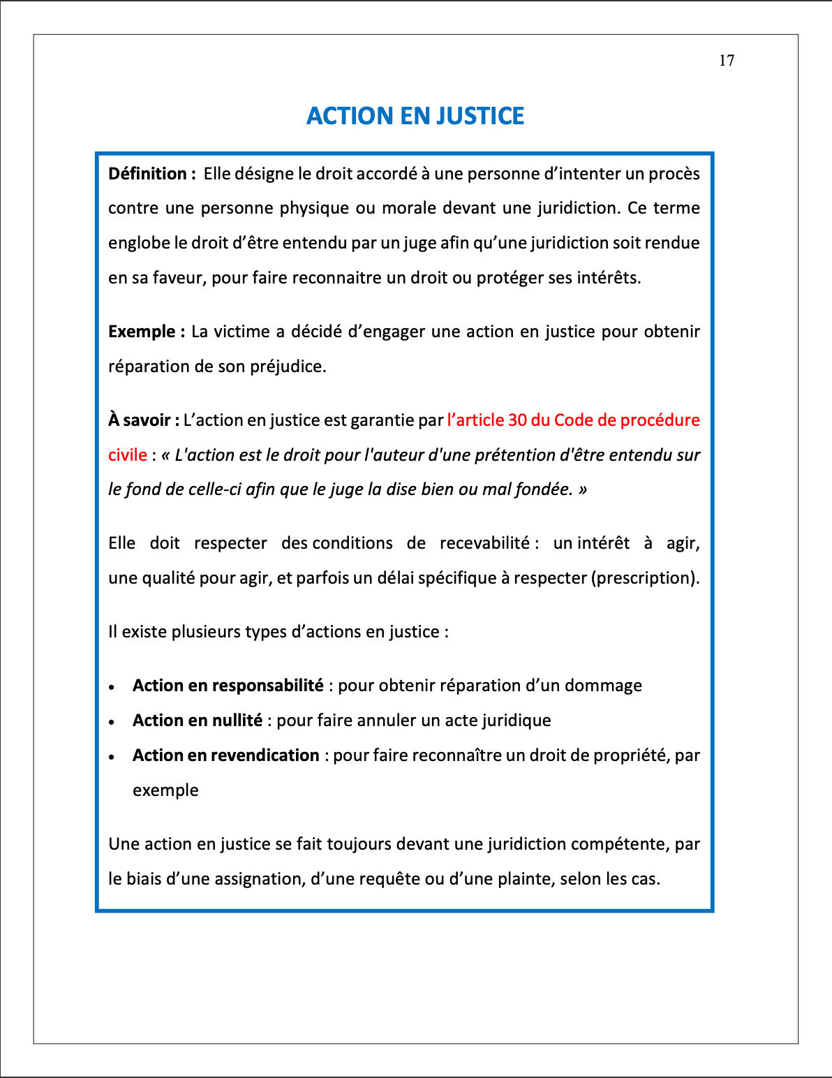 Le lexique du droit privé