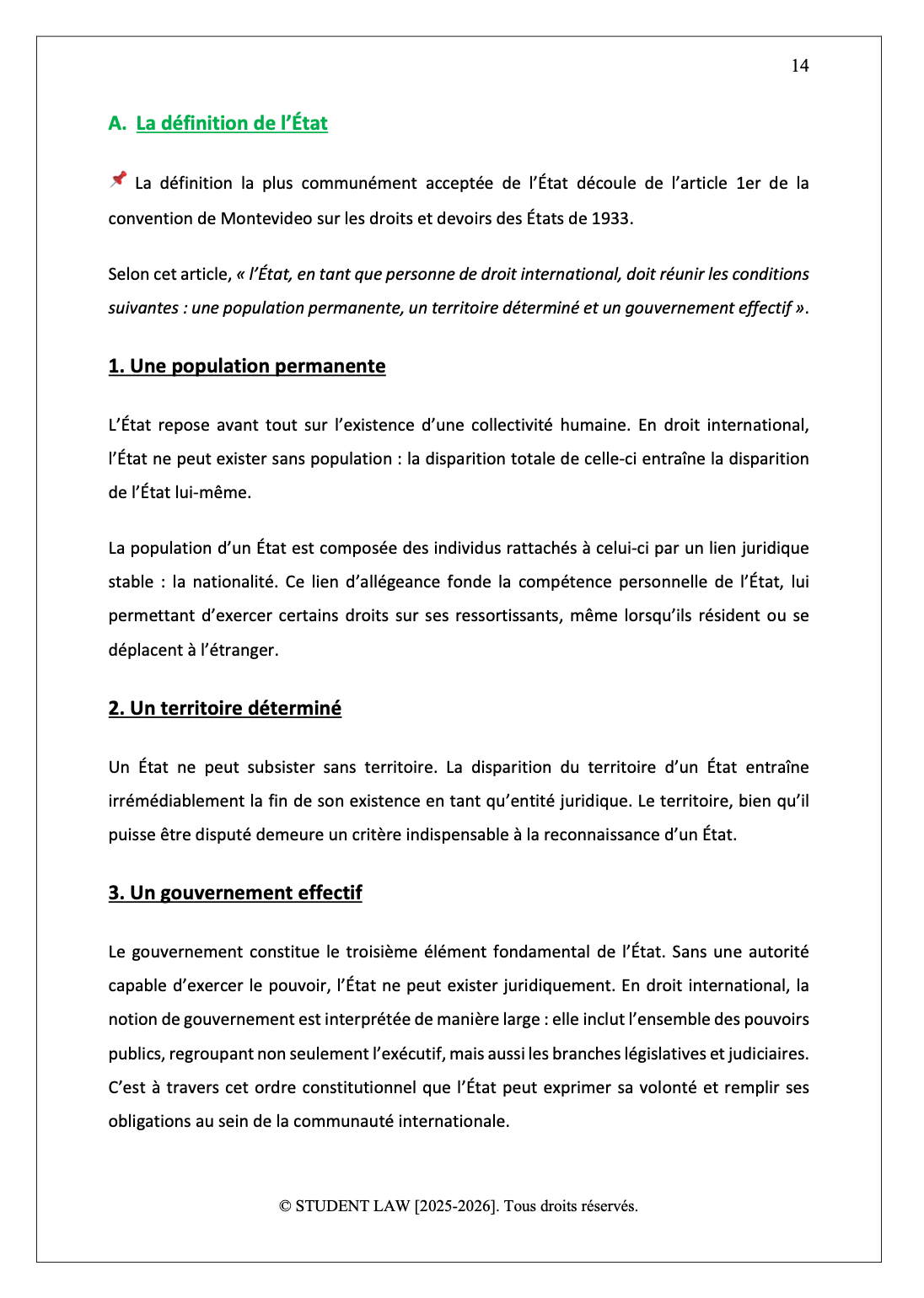 Relations internationales - Cours synthétisé