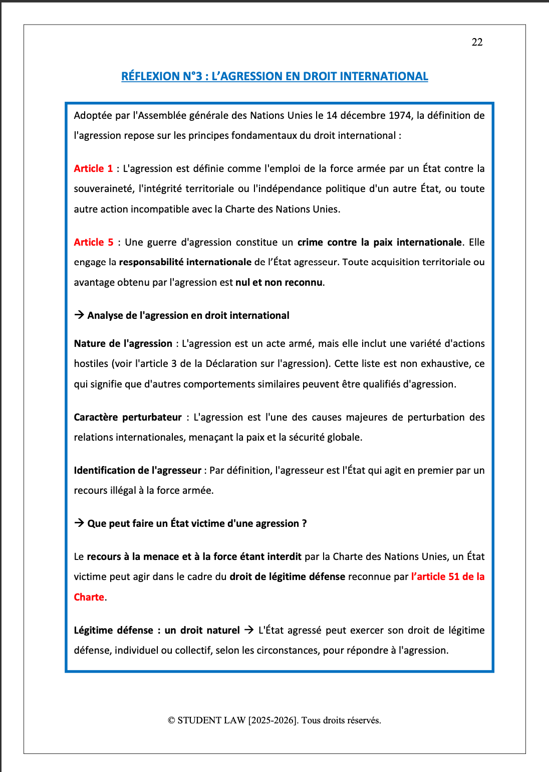 Relations internationales - Cours synthétisé