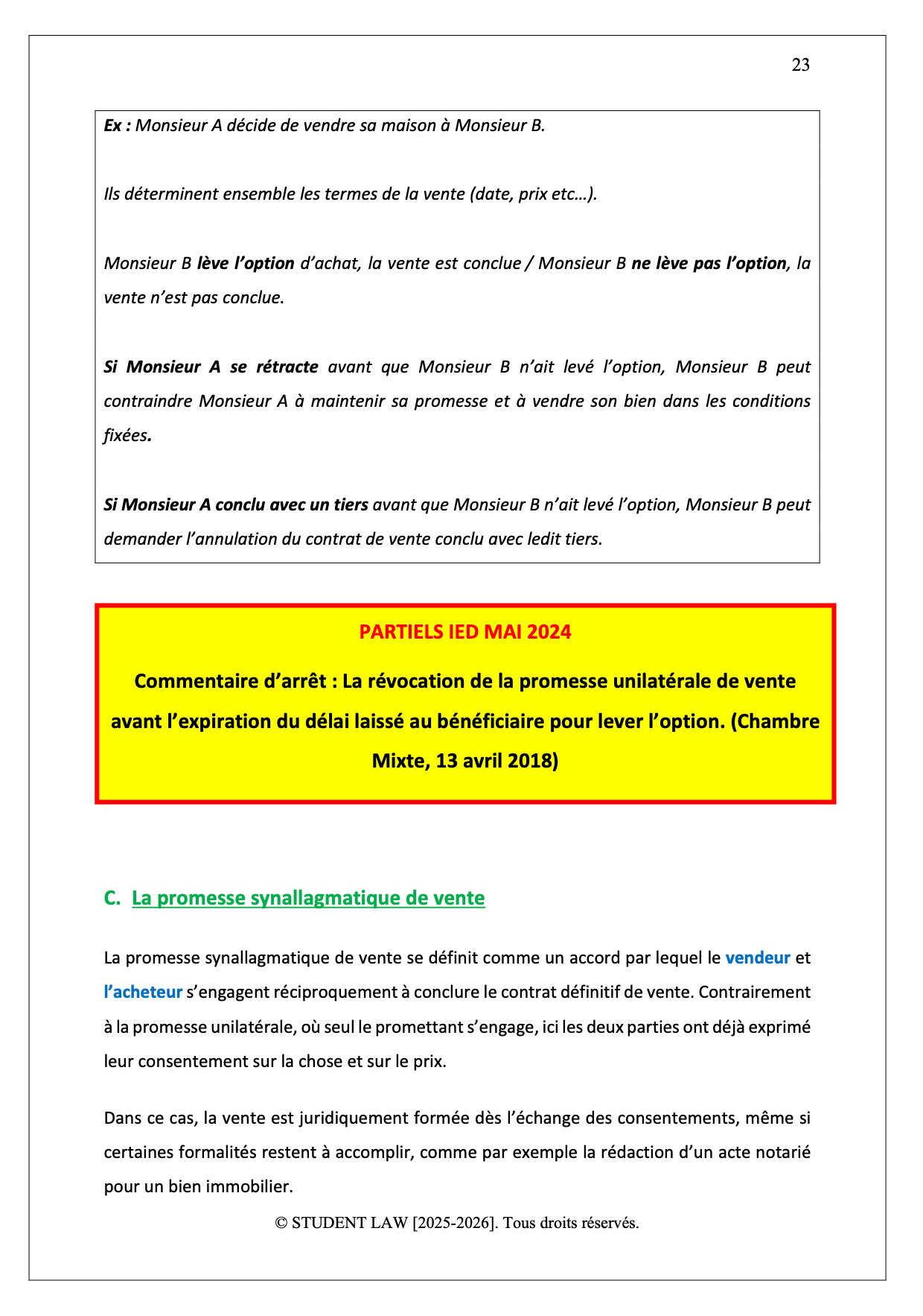 Droit des obligations - S3 - (Contrats)