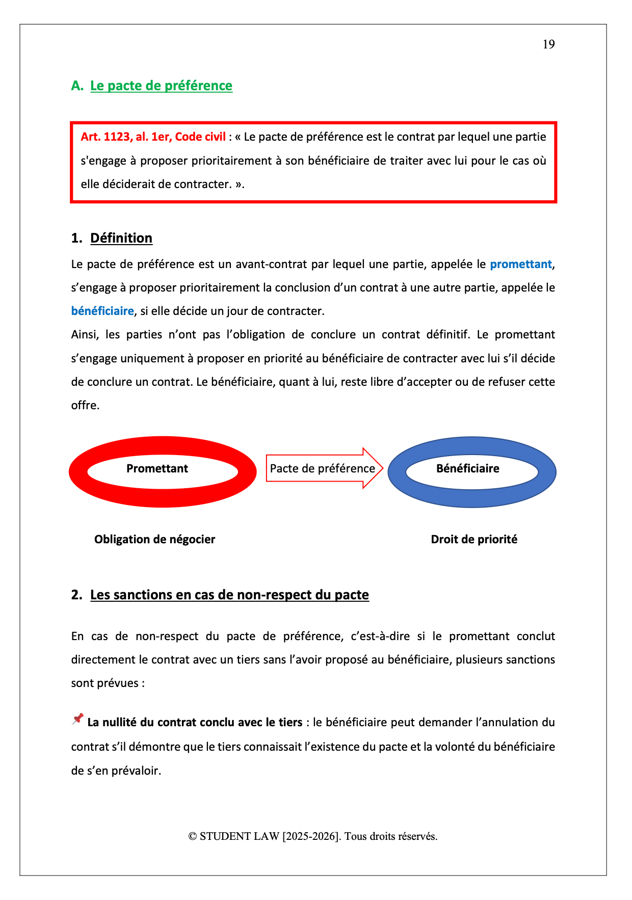 Droit des obligations - S3 - (Contrats)