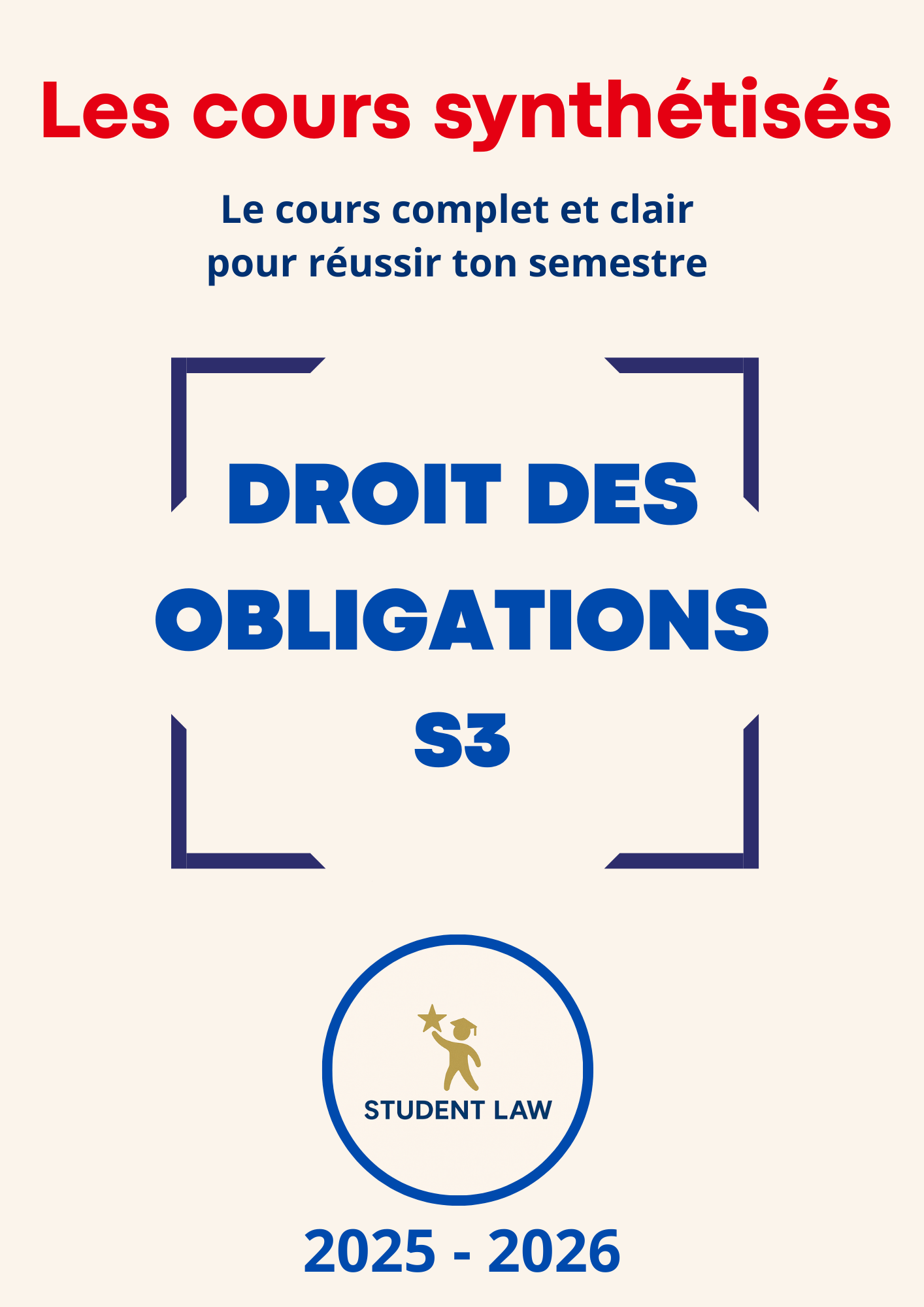 Droit des obligations - S3 - (Contrats)
