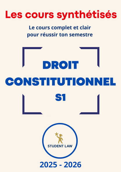 Droit Constitutionnel - S1