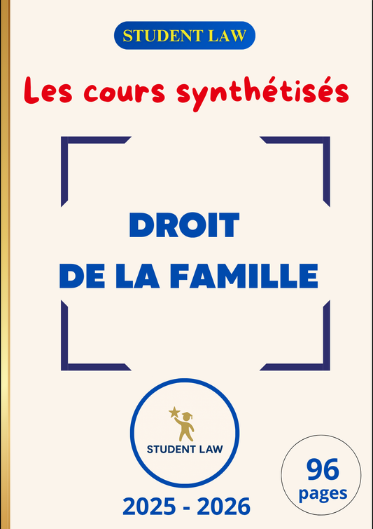 Droit de la Famille - Cours Synthétisé