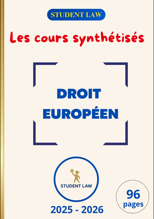 Droit Européen S2 - Cours Synthétisé