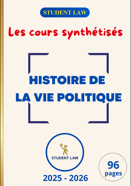 Histoire de la vie politique - Cours synthétisé