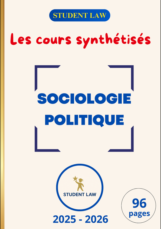 Sociologie Politique - Cours synthétisé