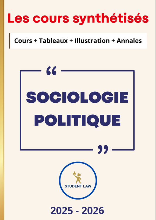 Sociologie Politique - Cours synthétisé