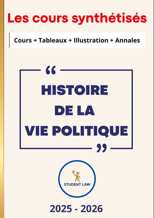 Histoire de la vie politique - Cours synthétisé
