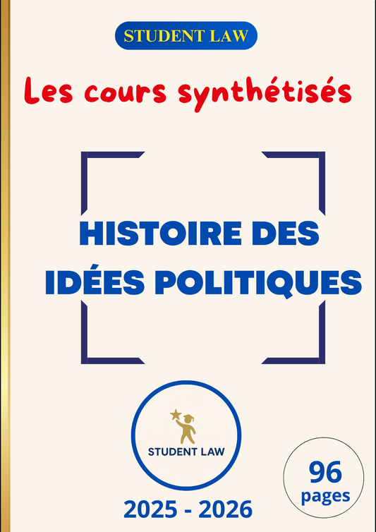 Histoire des idées politiques - L2