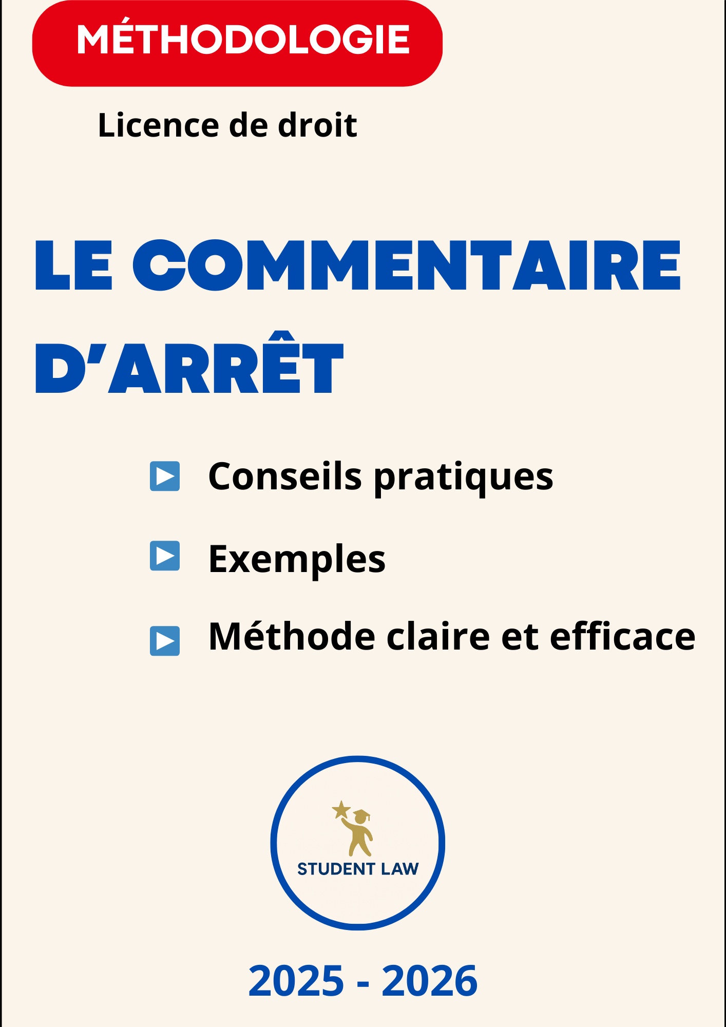 Commentaire d'arrêt - Méthodologie