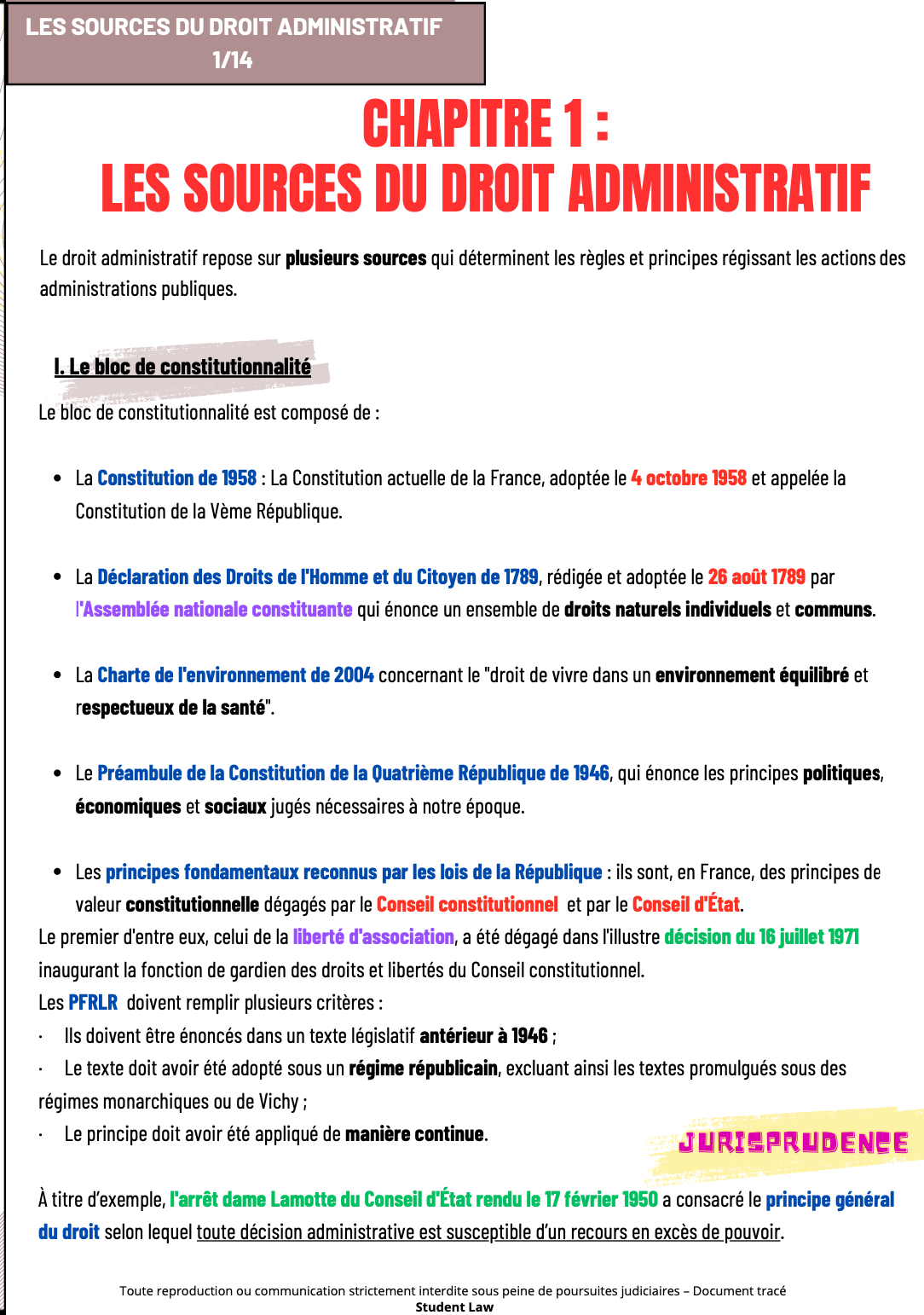 Droit Administratif - S3 - Cours synthétisé