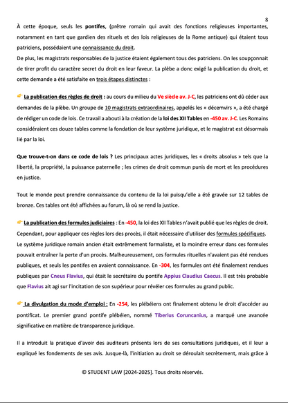 Introduction Historique au Droit - Cours synthétisé
