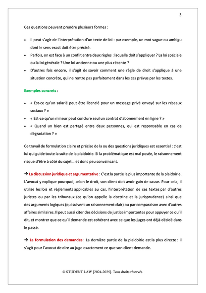 La plaidoirie juridique