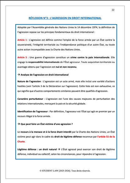 Relations internationales - Cours synthétisé