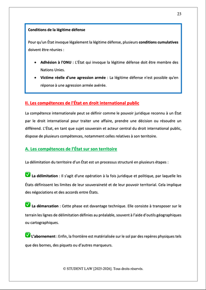Relations internationales - Cours synthétisé