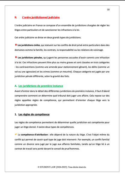 Introduction au Droit Privé - Cours synthétisé