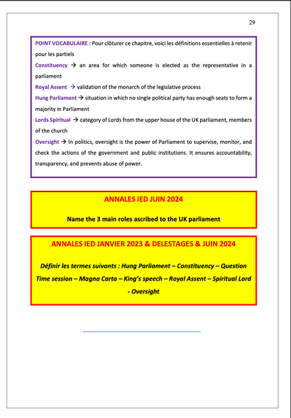 Anglais juridique - Cours synthétisé