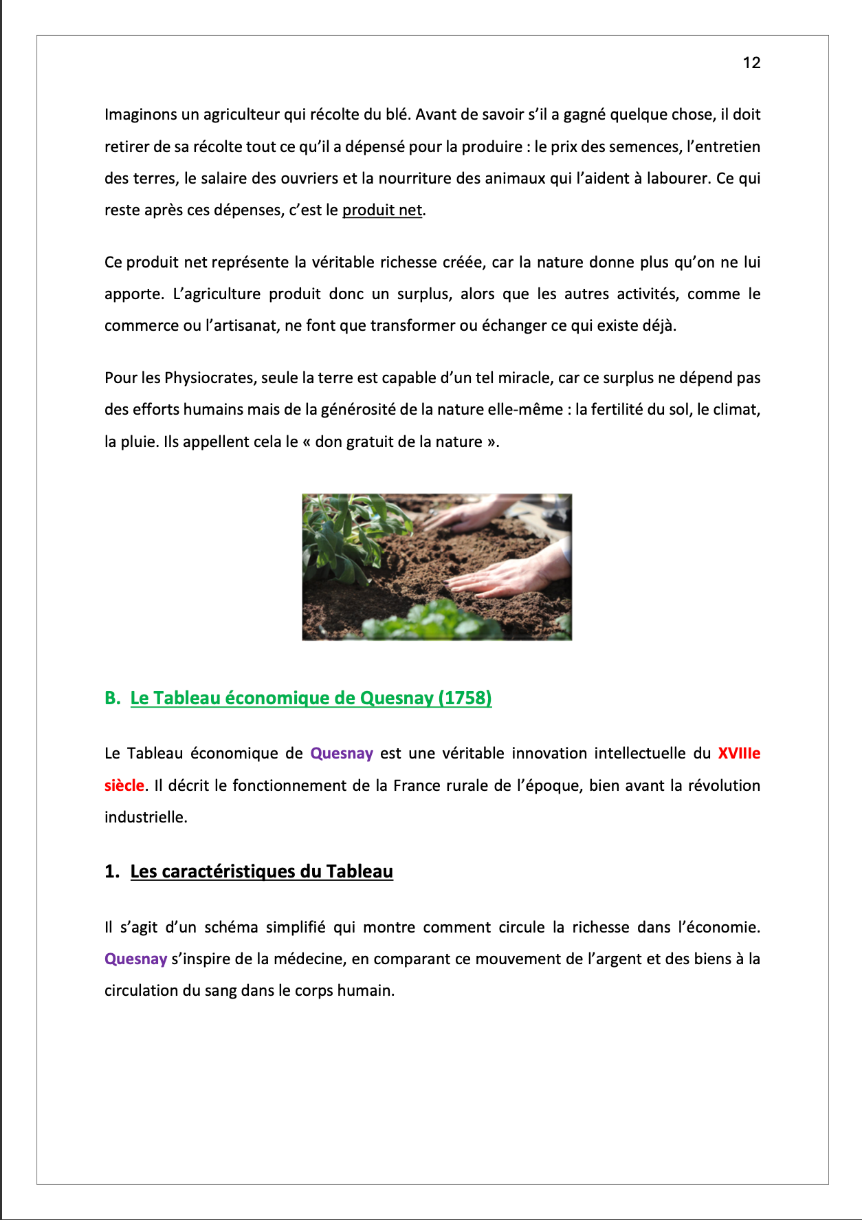 Sciences Économiques - Cours synthétisé
