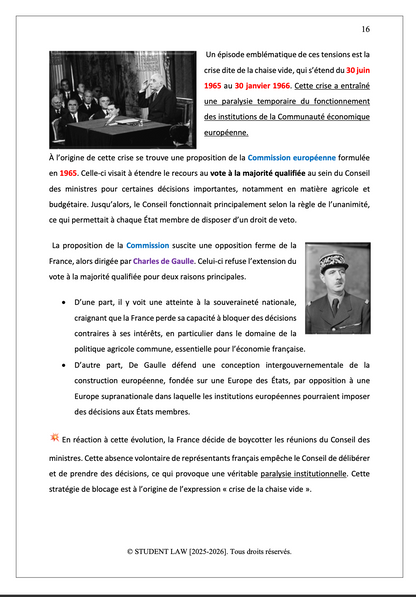 Droit Européen - Cours Synthétisé