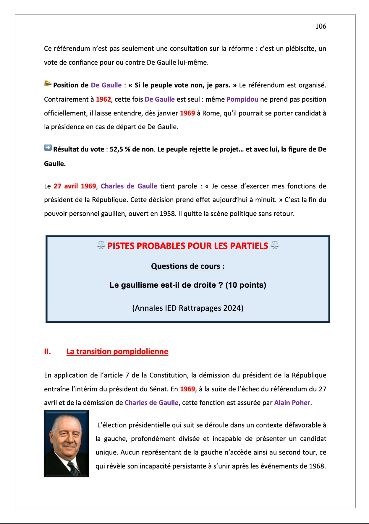 Histoire de la vie politique - Cours synthétisé