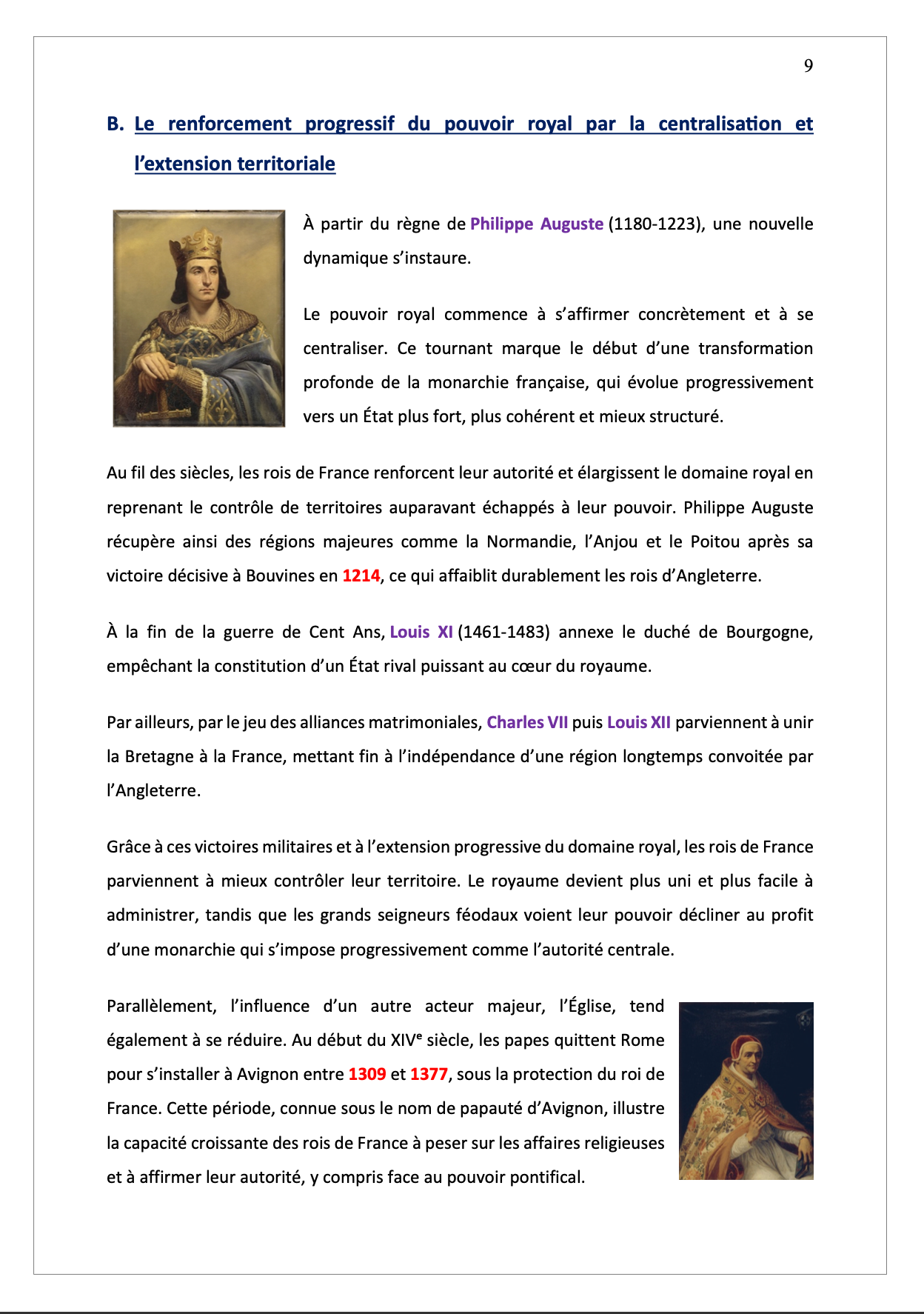 Histoire de la vie politique - Cours synthétisé