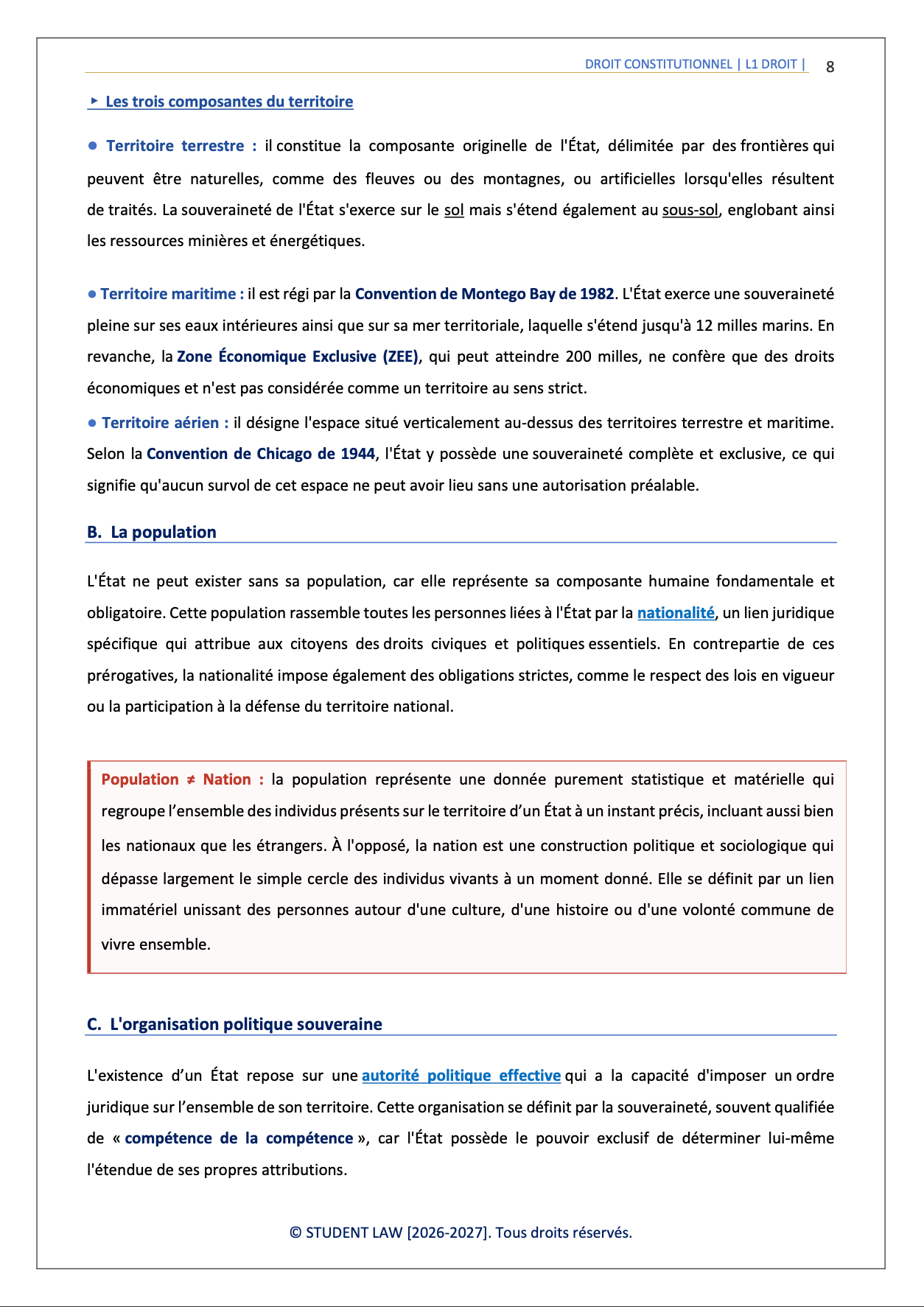 Intégral de révision - Droit Constitutionnel - S1 (2026)