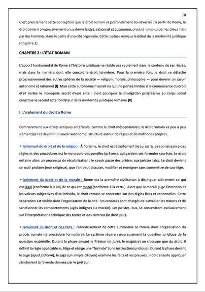 Intégral de révision - Introduction Historique au Droit (2026)