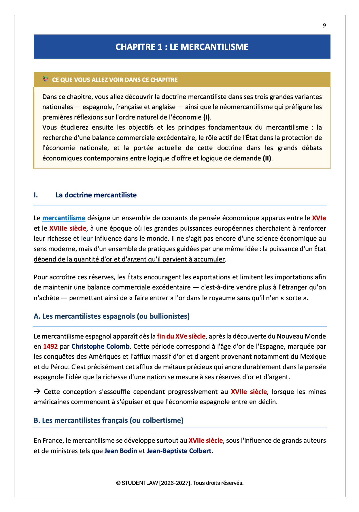 Intégral de révision - Sciences Économiques (2026)