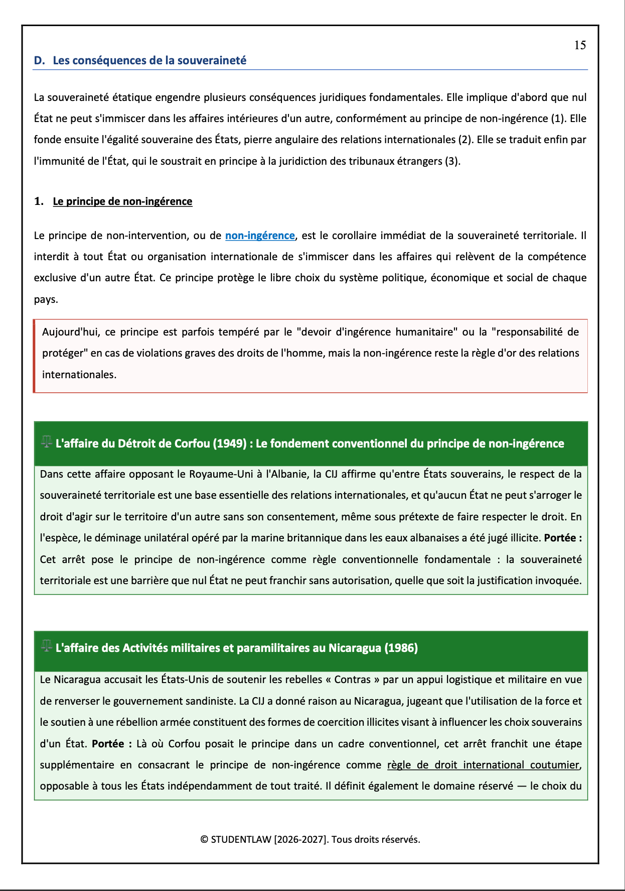 Intégral de révision - Relations internationales (2026)