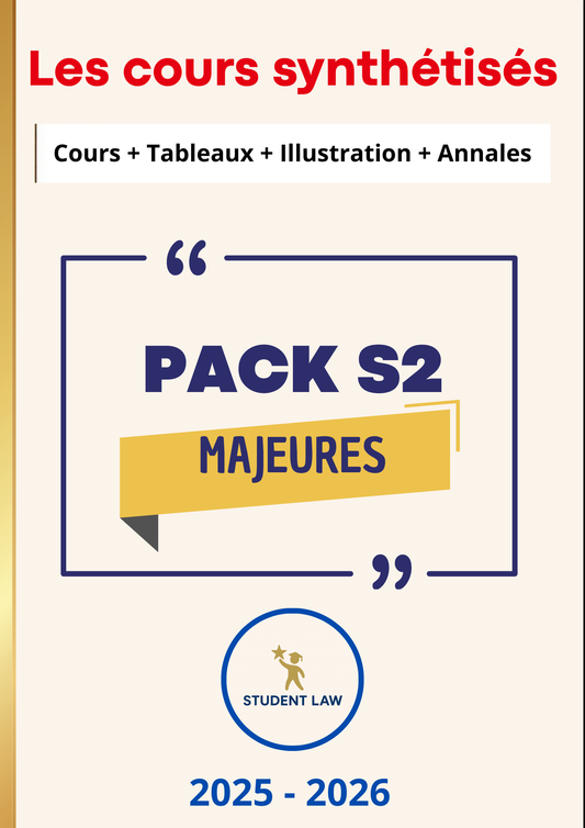PACK S2 MAJEURES