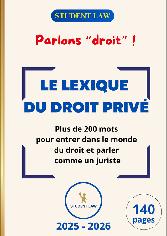 Le lexique du droit privé