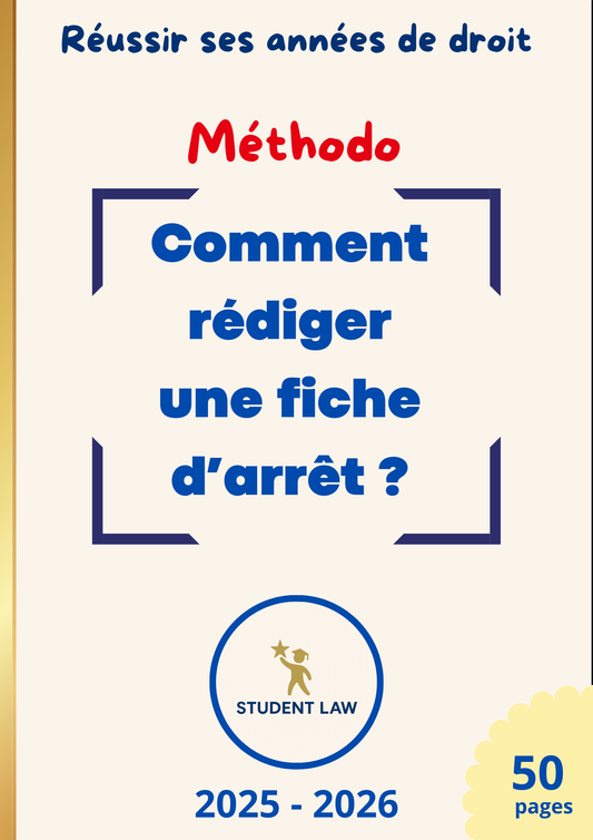 FICHE D'ARRÊT - MÉTHODO